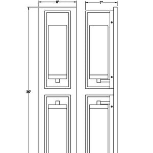 Ren 2-Light 36" Outdoor Wall Sconce
