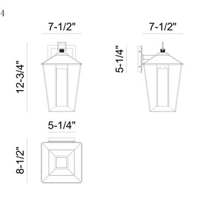 Andson 13" Integrated LED Outdoor Wall Sconce