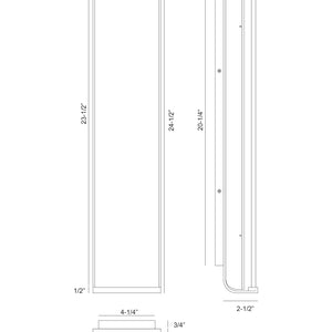 Dulton 24" Integrated LED Outdoor Wall Sconce