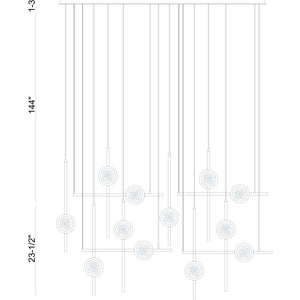 Barletta 12-Light 53" Integrated LED Grand Chandelier