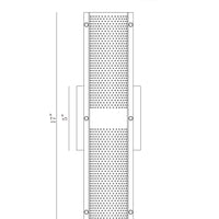 Westcliffe 2-Light 17" Integrated LED Outdoor Wall Sconce