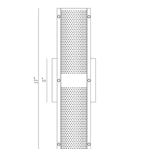 Westcliffe 2-Light 17" Integrated LED Outdoor Wall Sconce