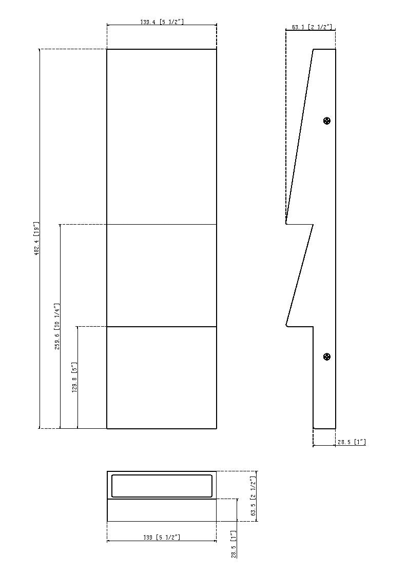 Nanton 2-Light 19" Integrated LED Outdoor Wall Sconce
