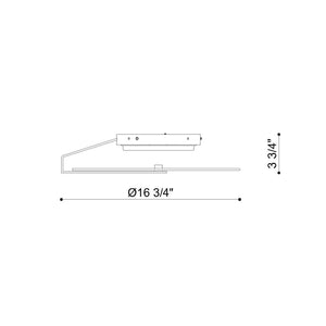 Nuvola 12" Integrated LED Flush Mount