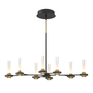 Torcia 8-Light 36" Integrated LED Linear Chandelier