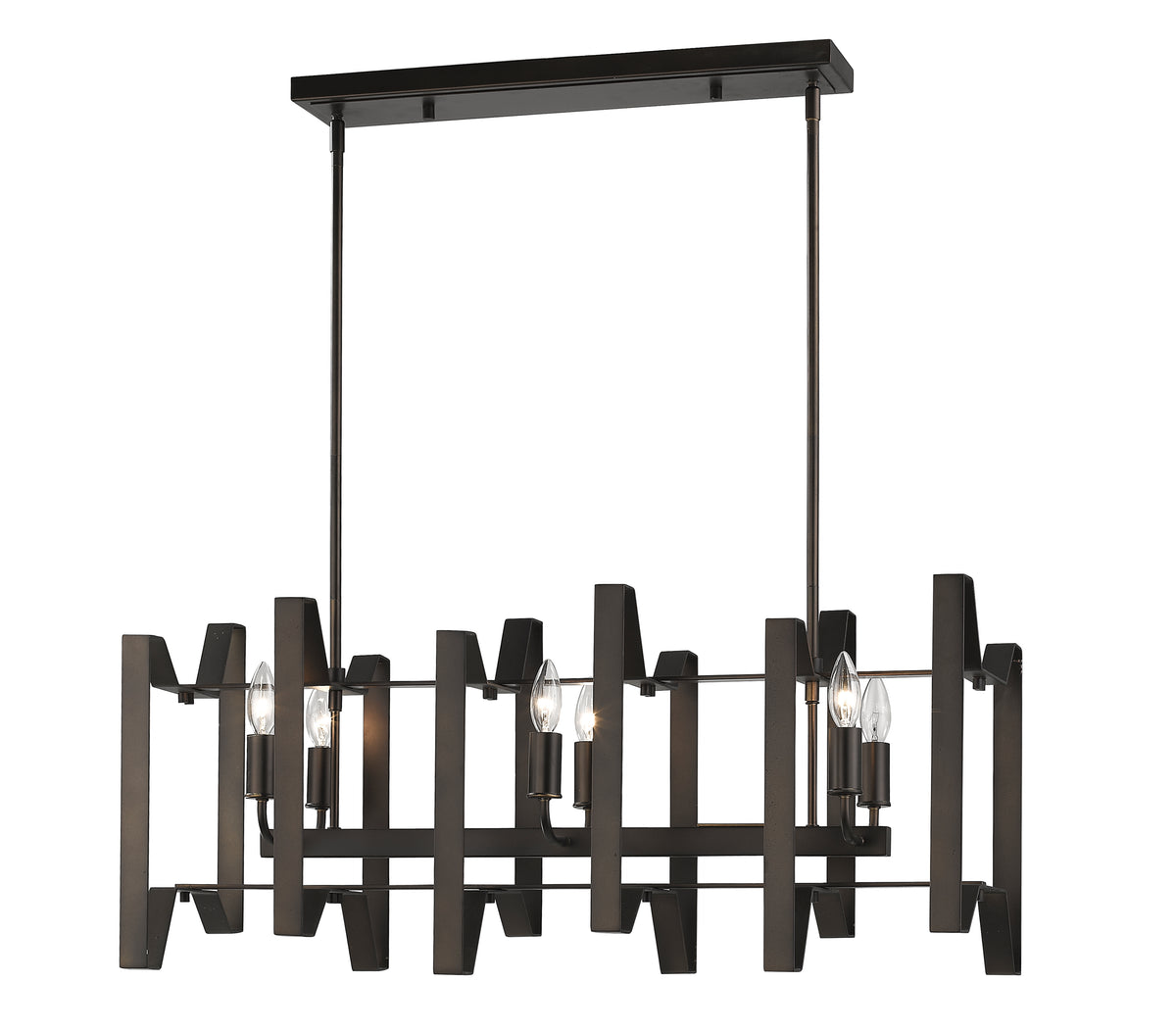 Marsala 6 Light Linear Chandelier