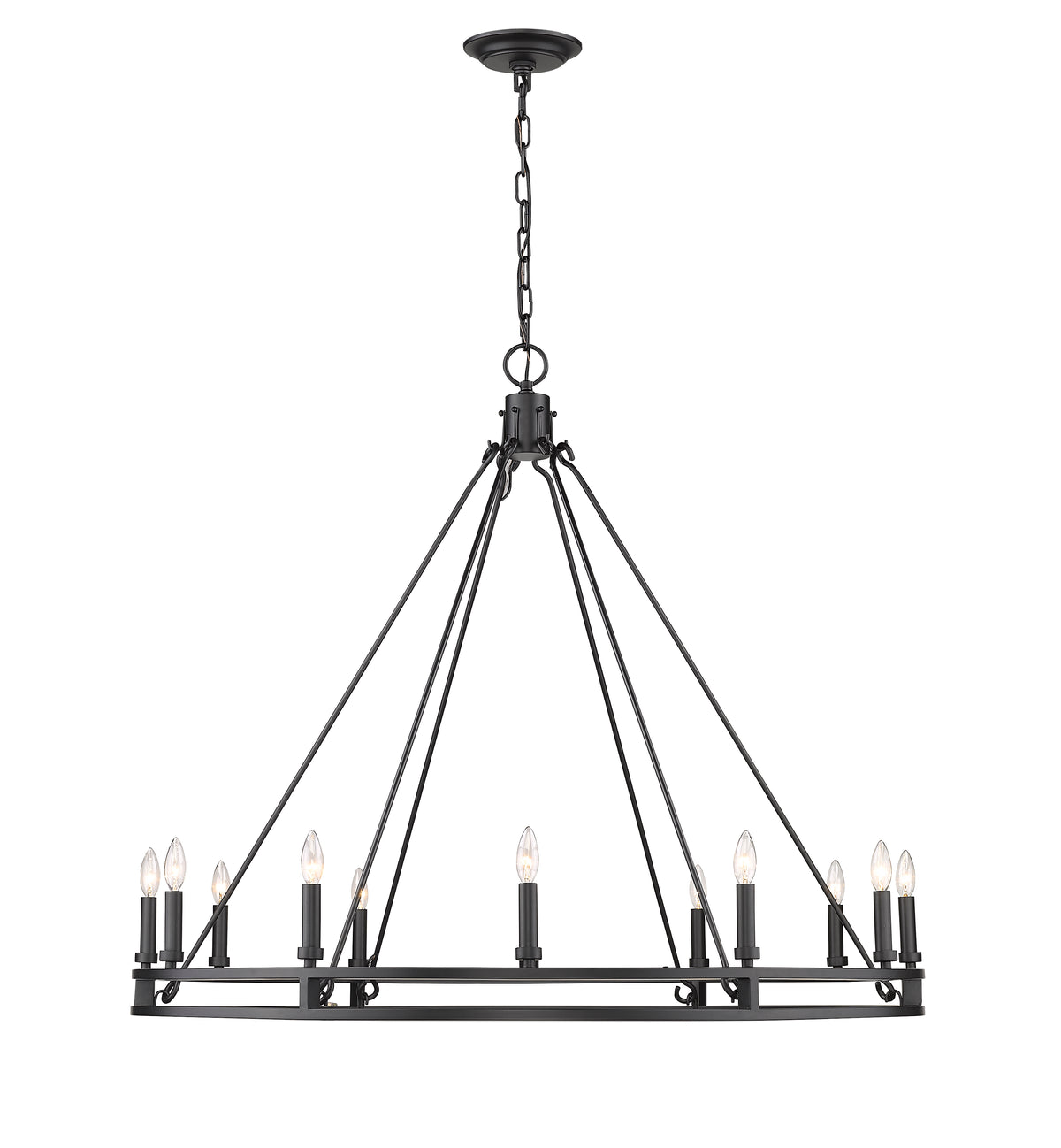 Dennison 12 Light Chandelier
