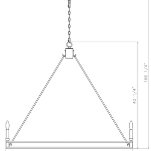 Dennison 12 Light Chandelier