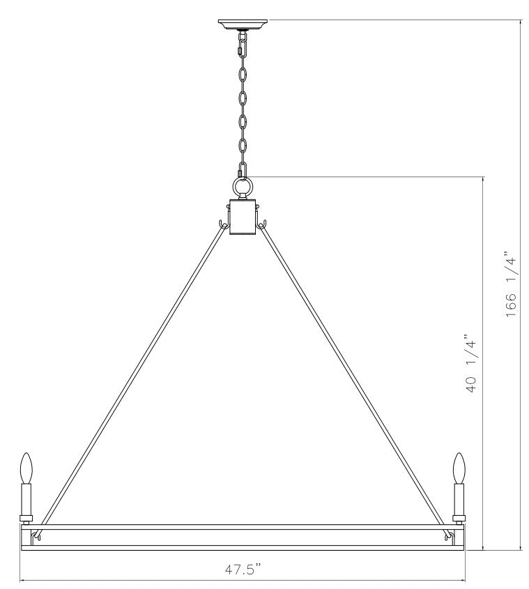 Dennison 12 Light Chandelier