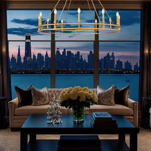 Dennison 12 Light Chandelier