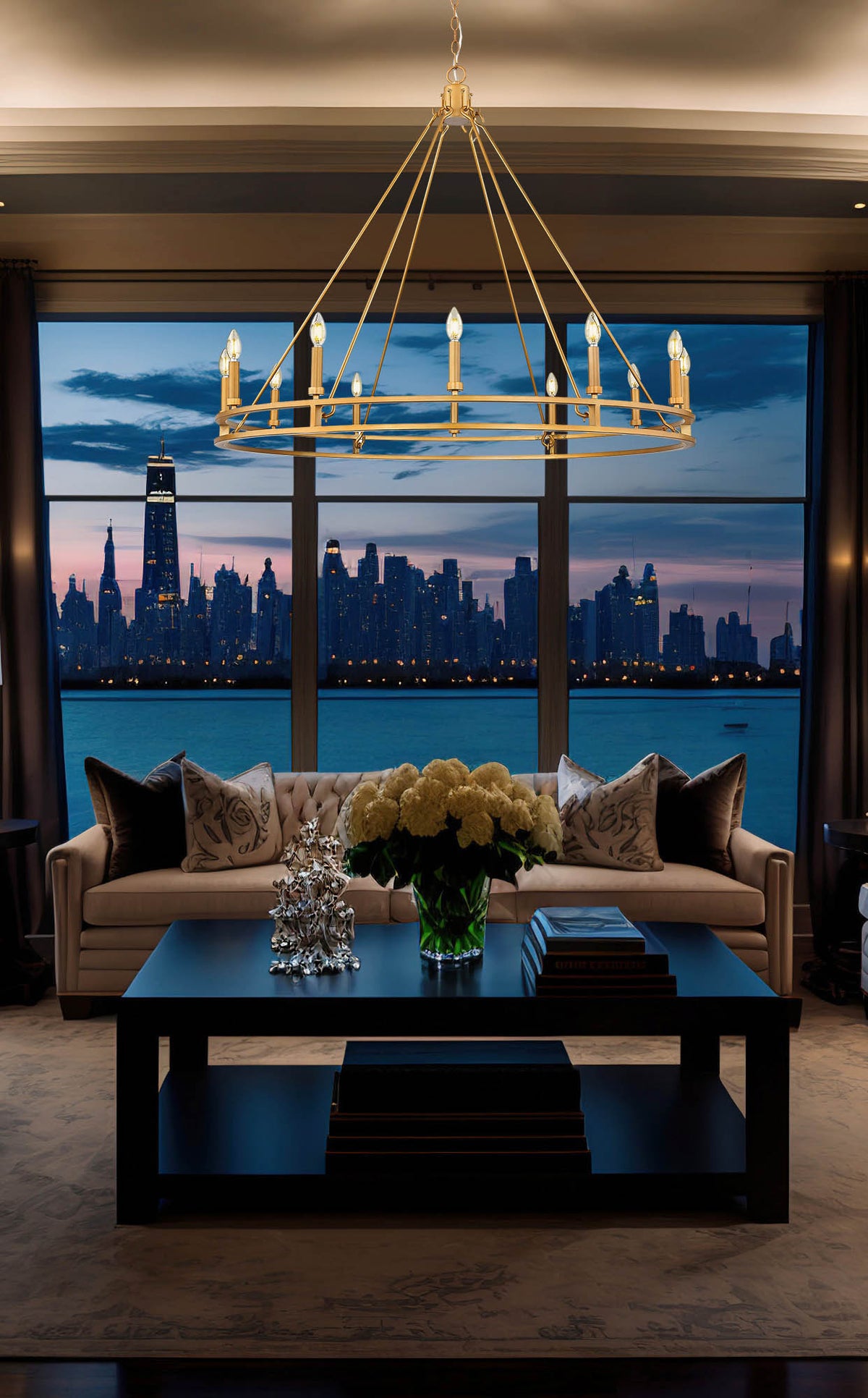 Dennison 12 Light Chandelier