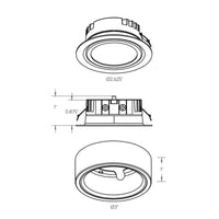 Duo-Puck 2-in-1 LED puck, 5CCT