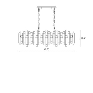 Bova 11 Light Linear Chandelier