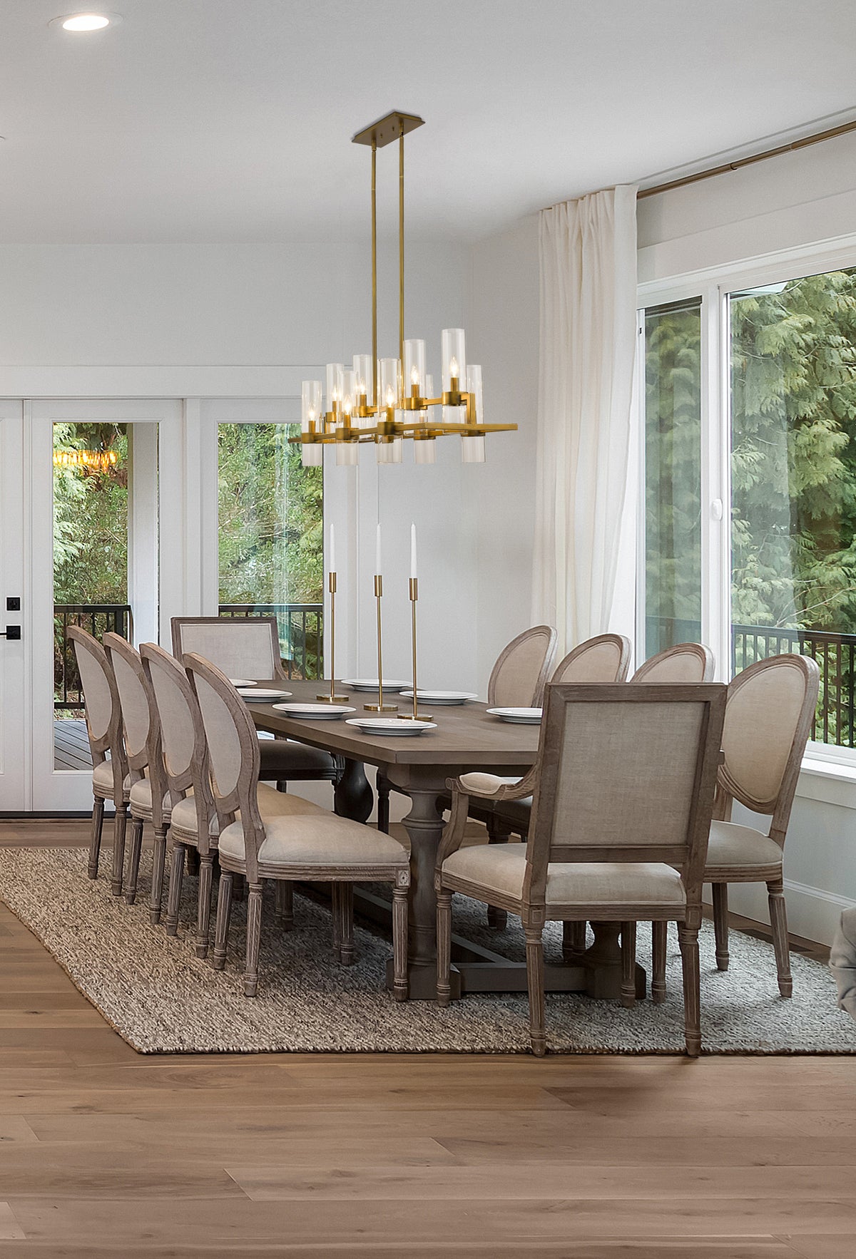 Datus 10 Light Linear Chandelier