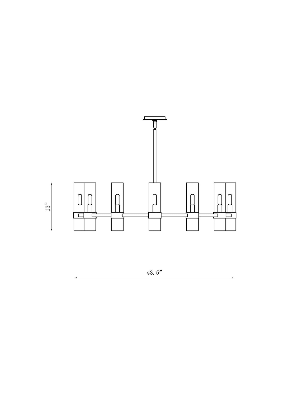 Datus 12 Light Chandelier