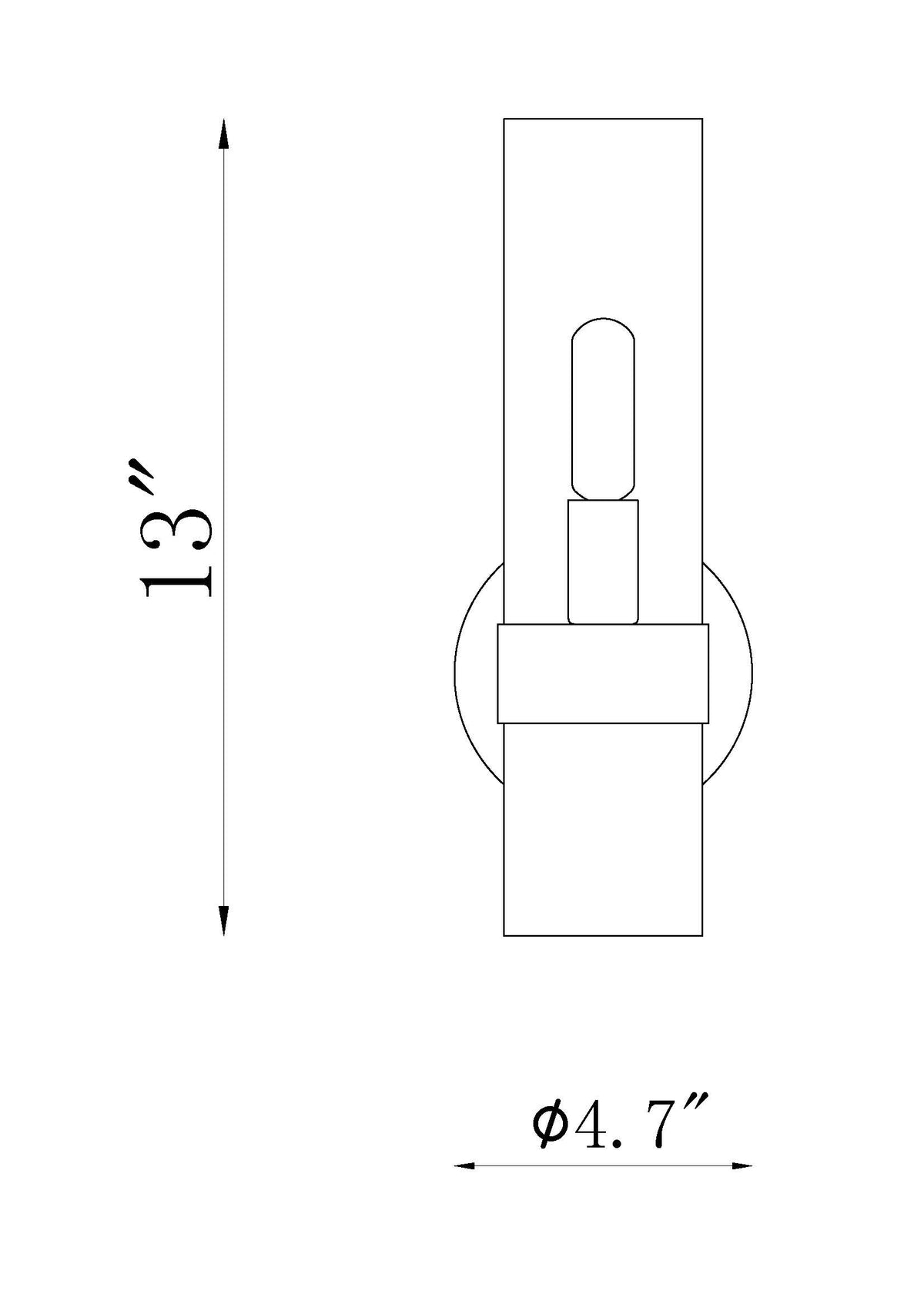 Datus 1 Light Wall Sconce