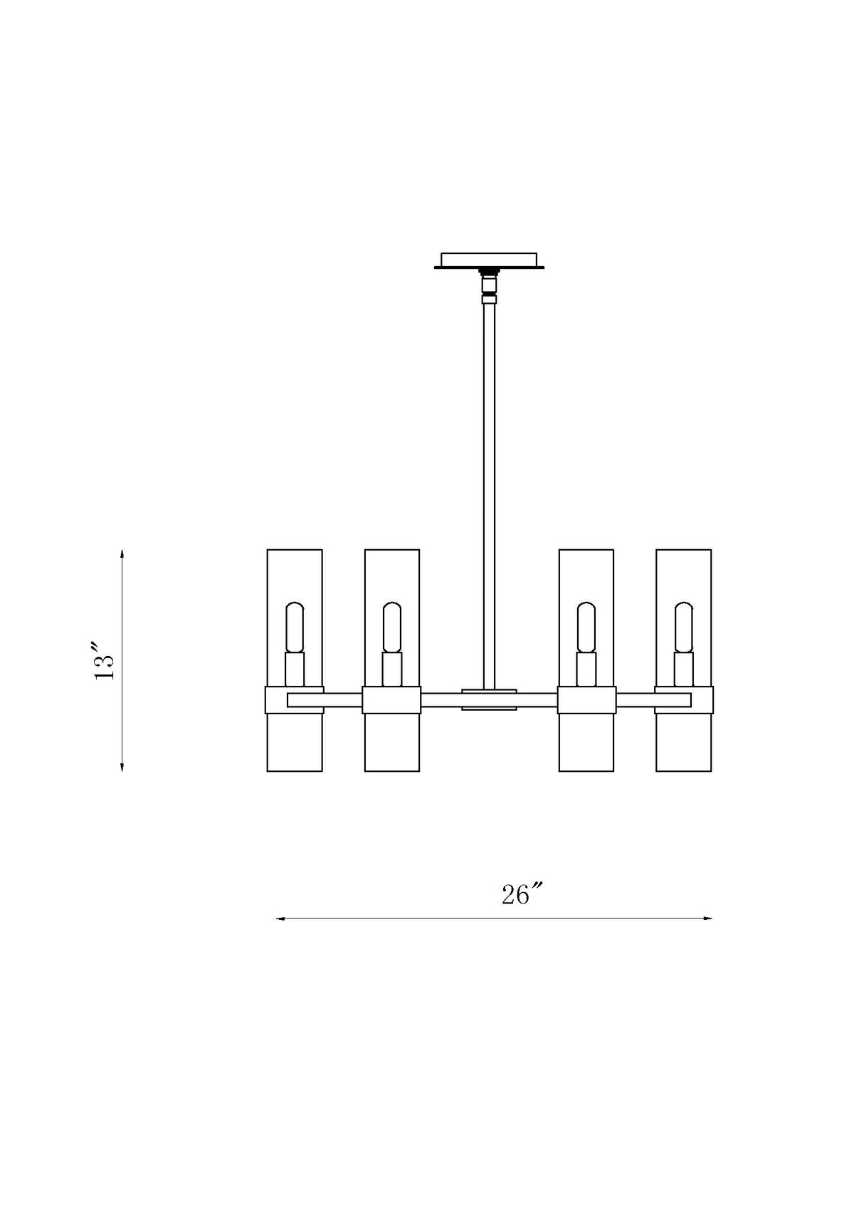 Datus 6 Light Chandelier