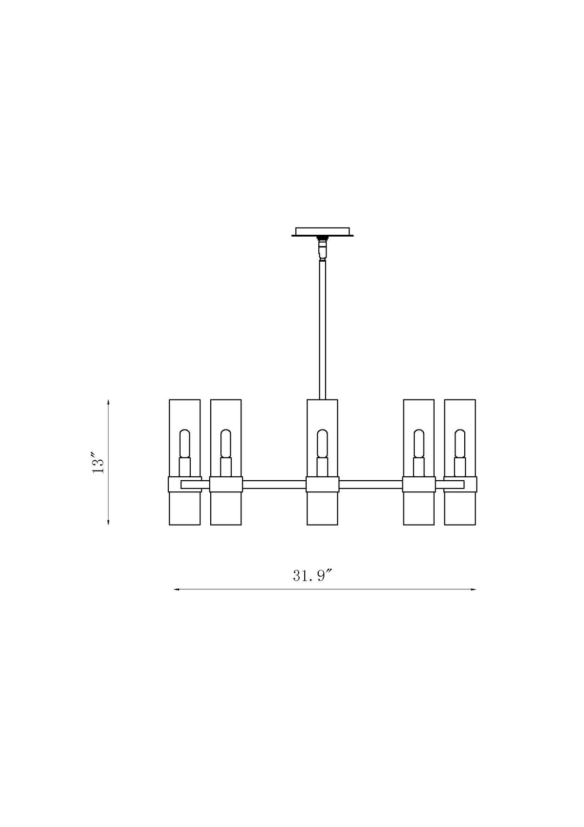 Datus 8 Light Chandelier