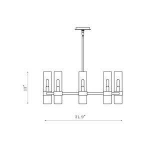 Datus 8 Light Chandelier