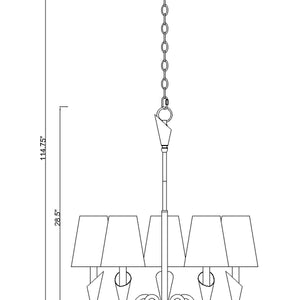 Claudelle 5 Light Chandelier