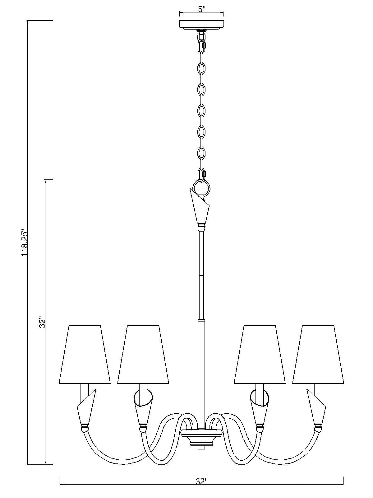 Claudelle 6 Light Chandelier