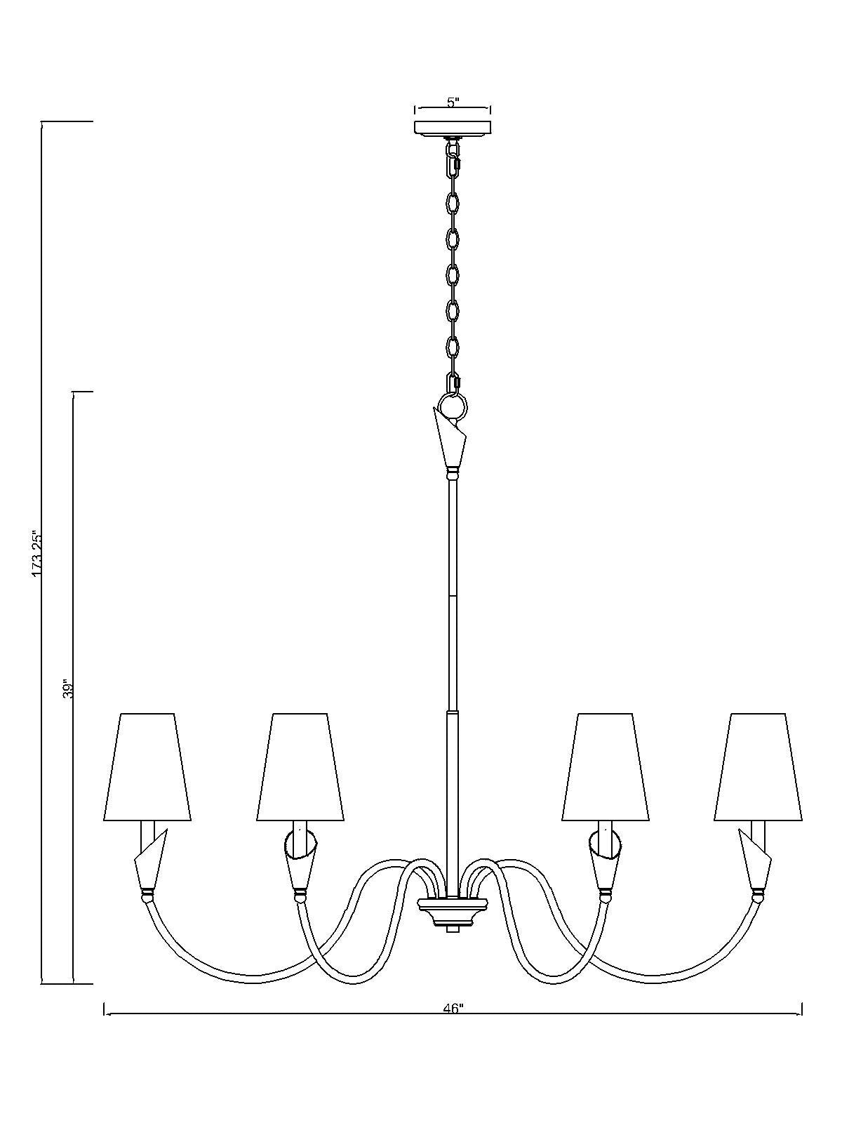 Claudelle 6 Light Chandelier