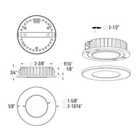 PUSH PUCK 24V CCT Recessed