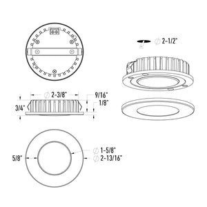 PUSH PUCK 24V CCT Recessed