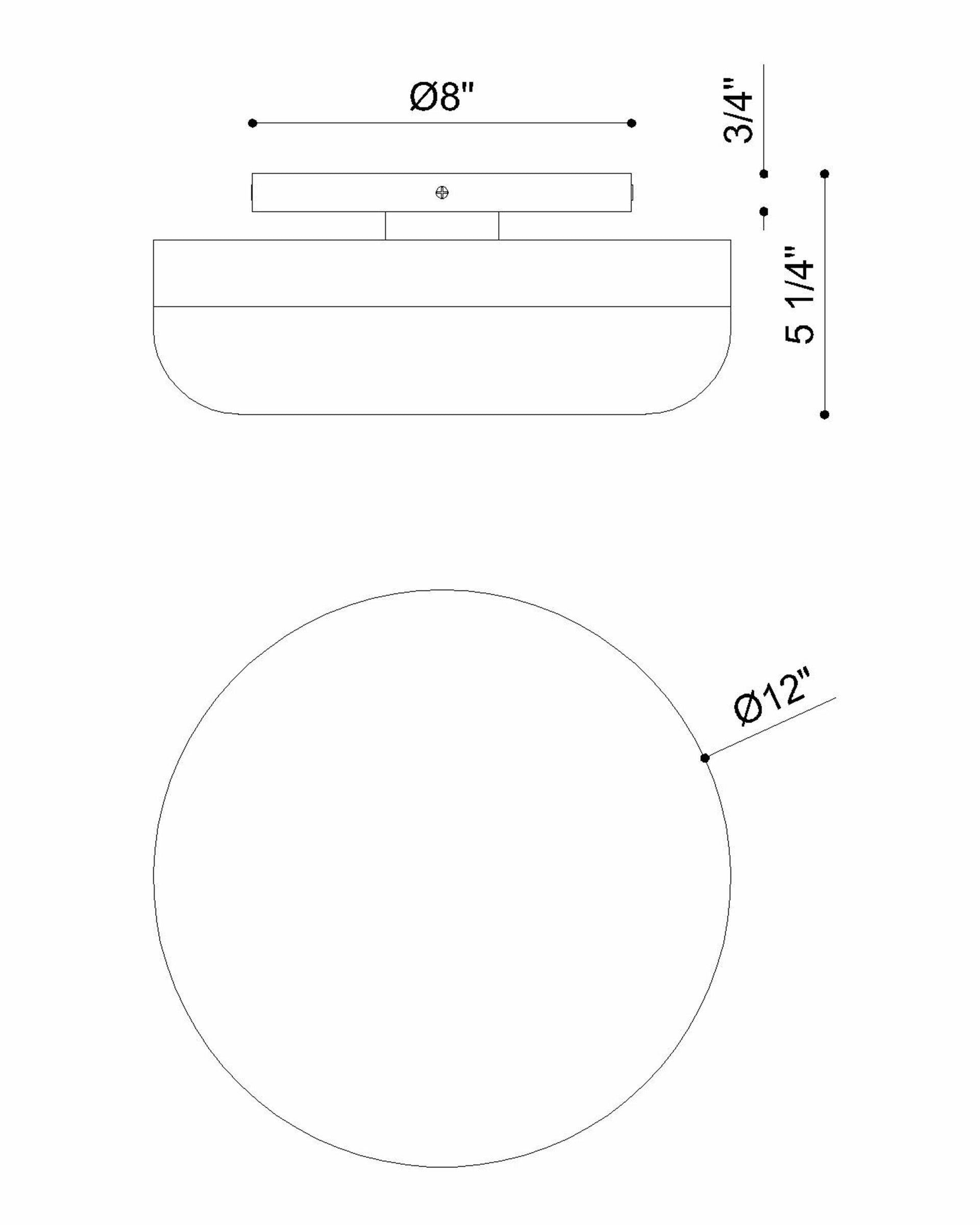 Harwel 12" Integrated LED Flush Mount