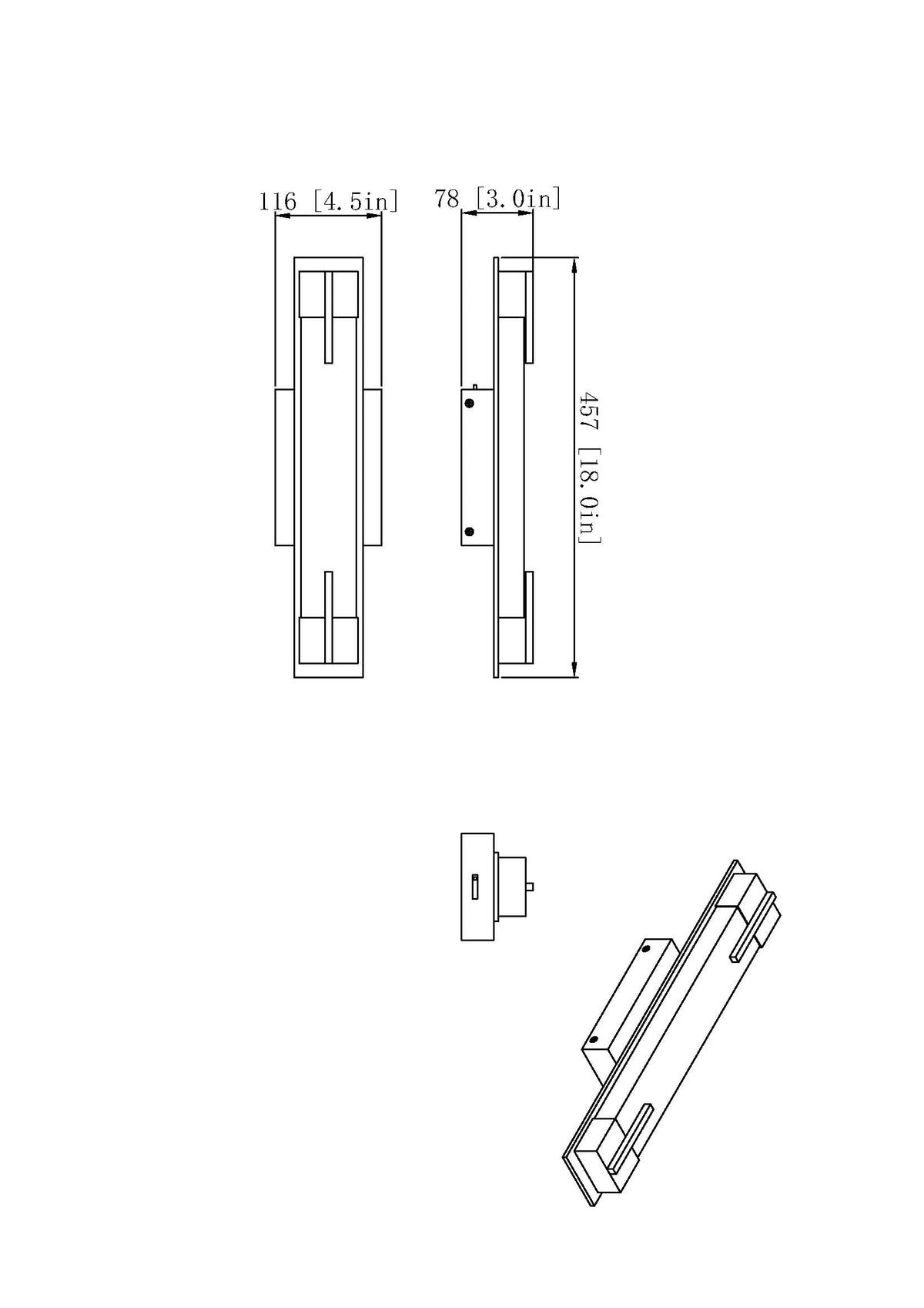 Chase 1 Light Vanity