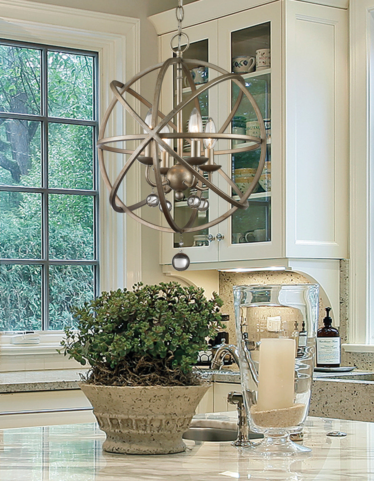 Acadia 4 Light Chandelier 4 x 60W - Candelabra