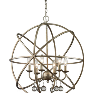Acadia 6 Light Chandelier 6 x 60W - Candelabra