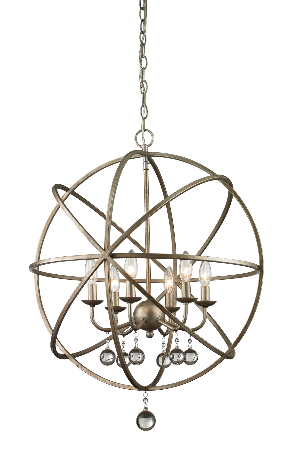 Acadia 6 Light Chandelier 6 x 60W - Candelabra