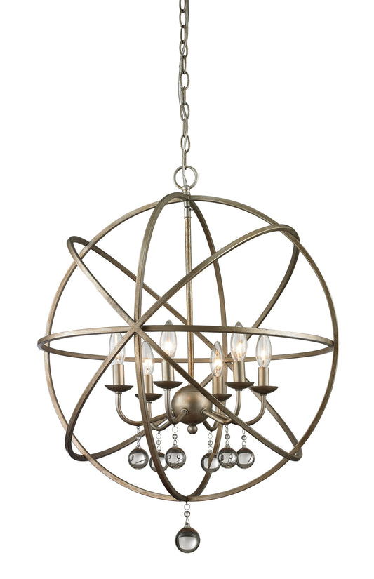 Acadia 6 Light Chandelier 6 x 60W - Candelabra