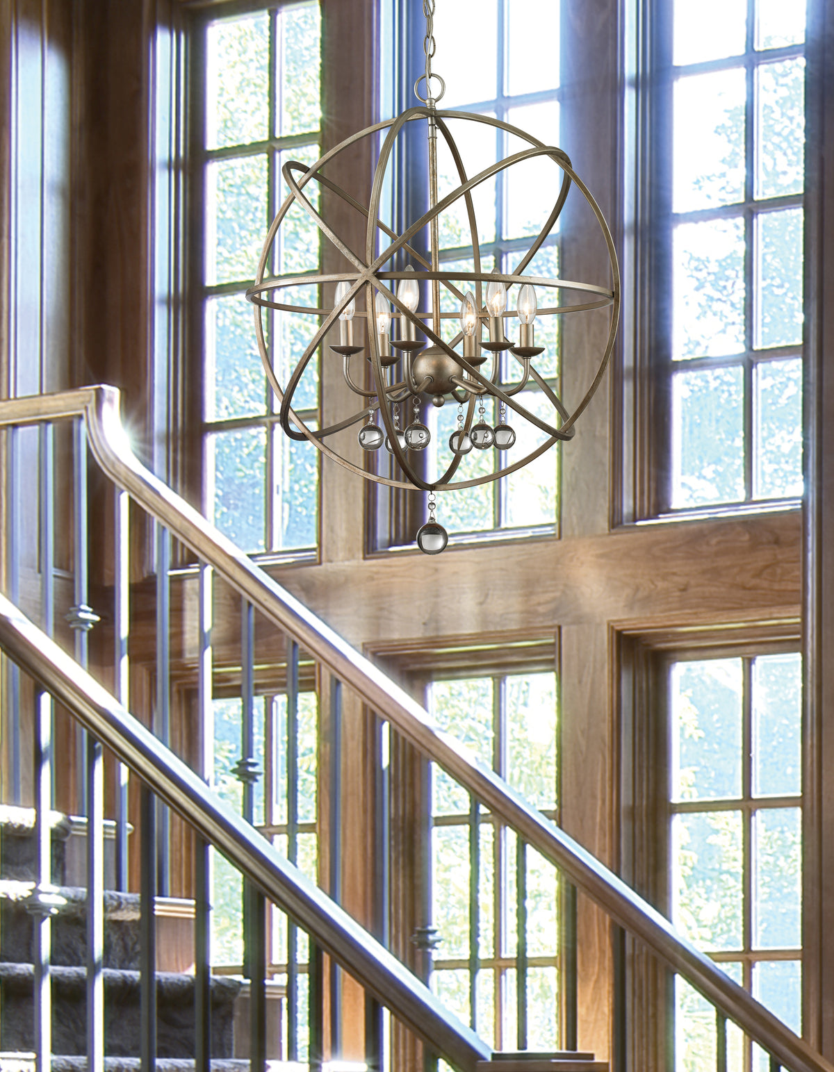 Acadia 6 Light Chandelier 6 x 60W - Candelabra