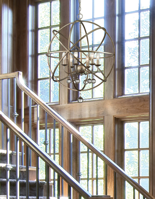 Acadia 6 Light Chandelier 6 x 60W - Candelabra
