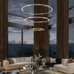 Spunto 3-Tiers 3-Light 61" Integrated LED Grand Chandelier