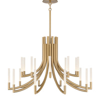 Olette 2-Tiers 20-Light 42" Integrated LED Grand Chandelier