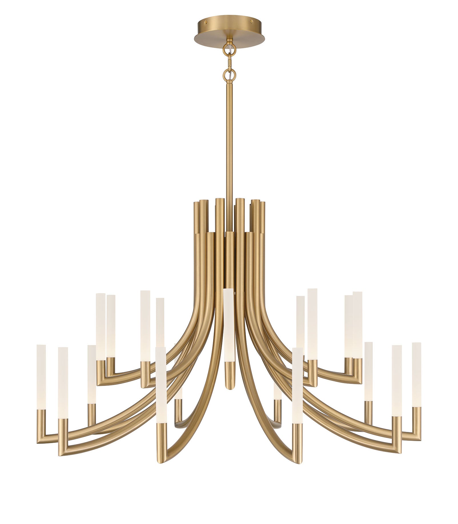 Olette 2-Tiers 20-Light 42" Integrated LED Grand Chandelier