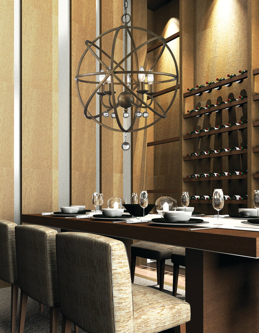 Acadia 5 Light Chandelier 5 x 60W - Candelabra