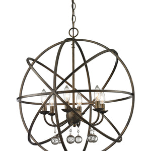 Acadia 6 Light Chandelier 6 x 60W - Candelabra