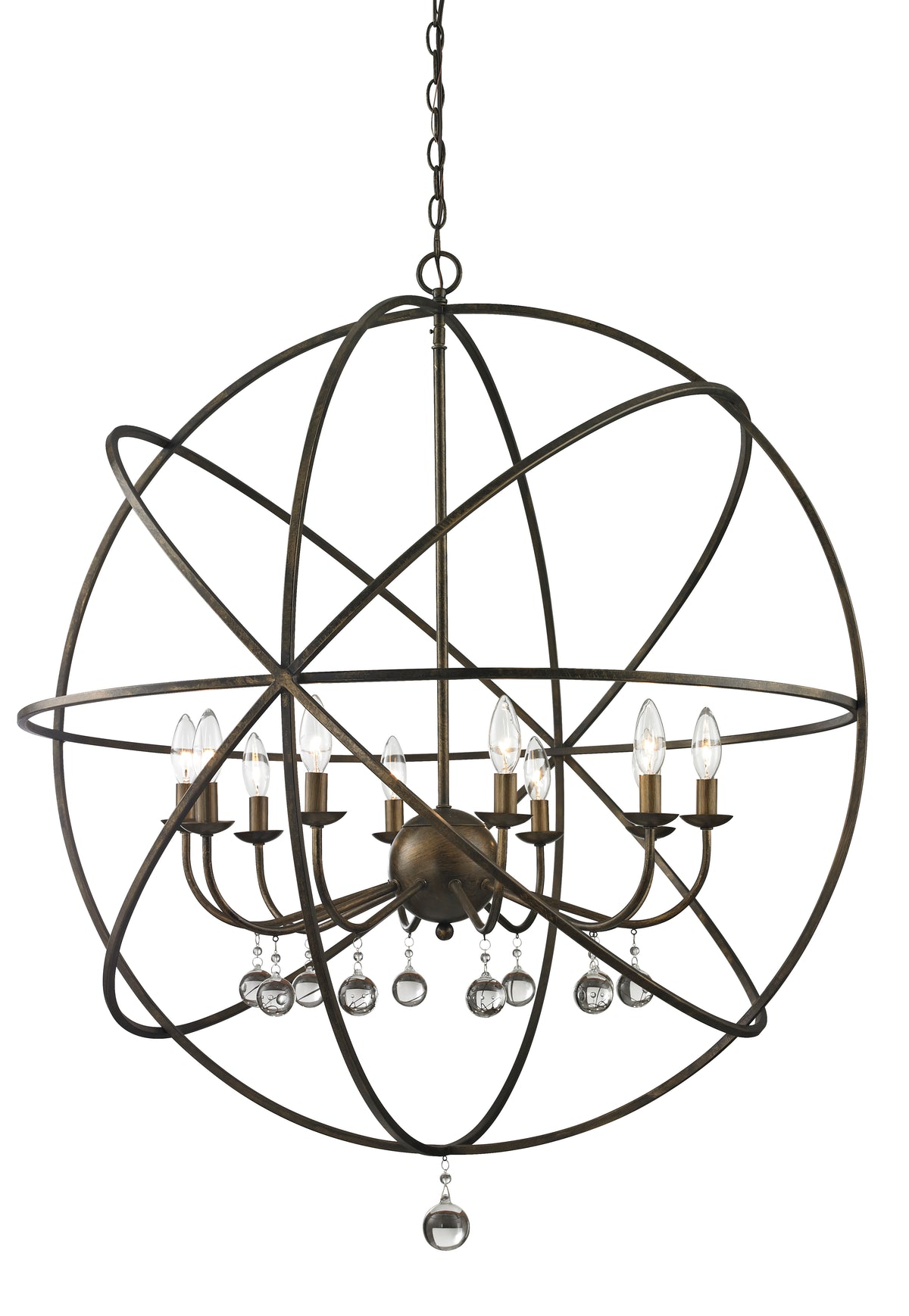 Acadia 10 Light Chandelier 10 x 60W - Candelabra