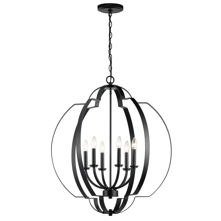 Voleta Foyer Chandelier 6Lt