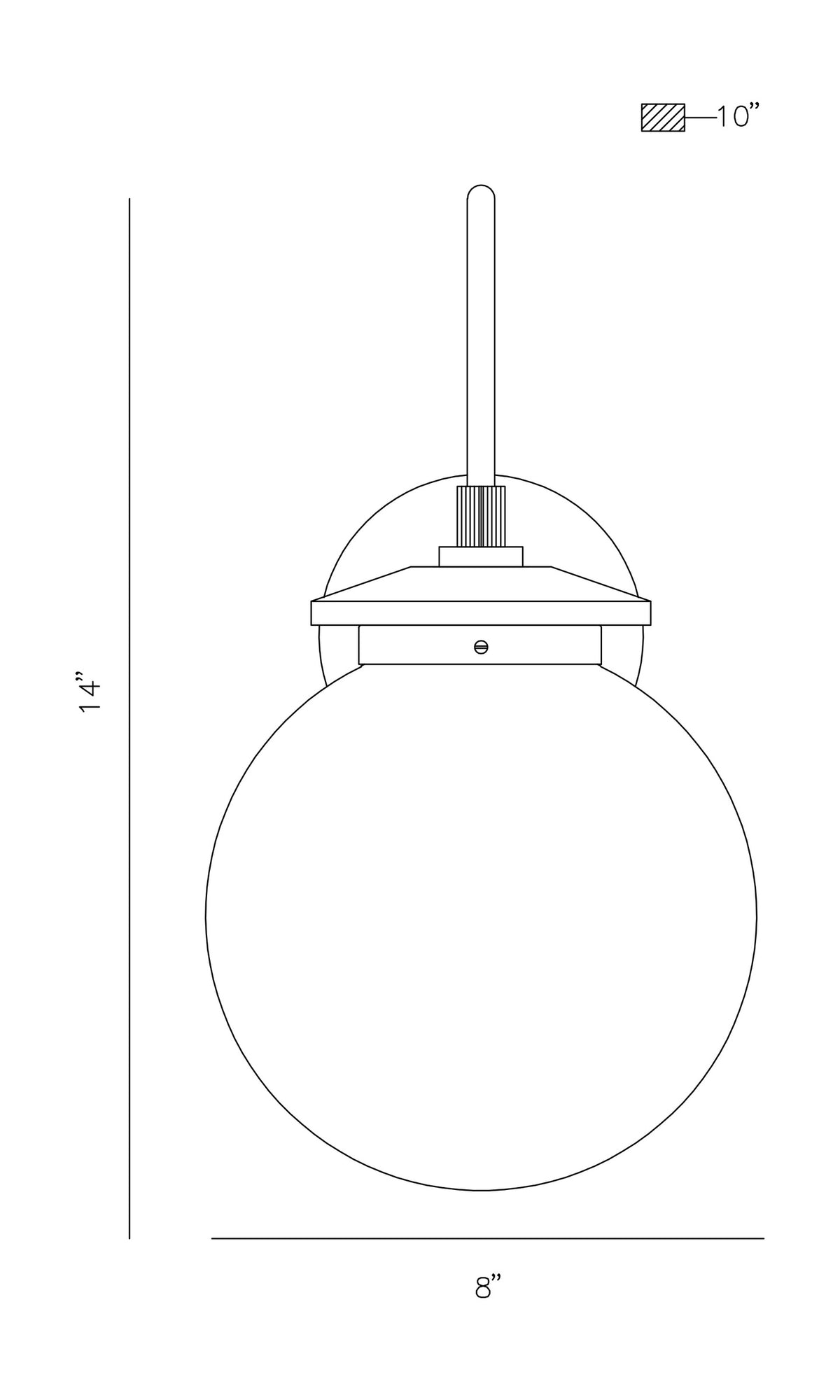 Caswell 14" Integrated LED Outdoor Wall Lantern