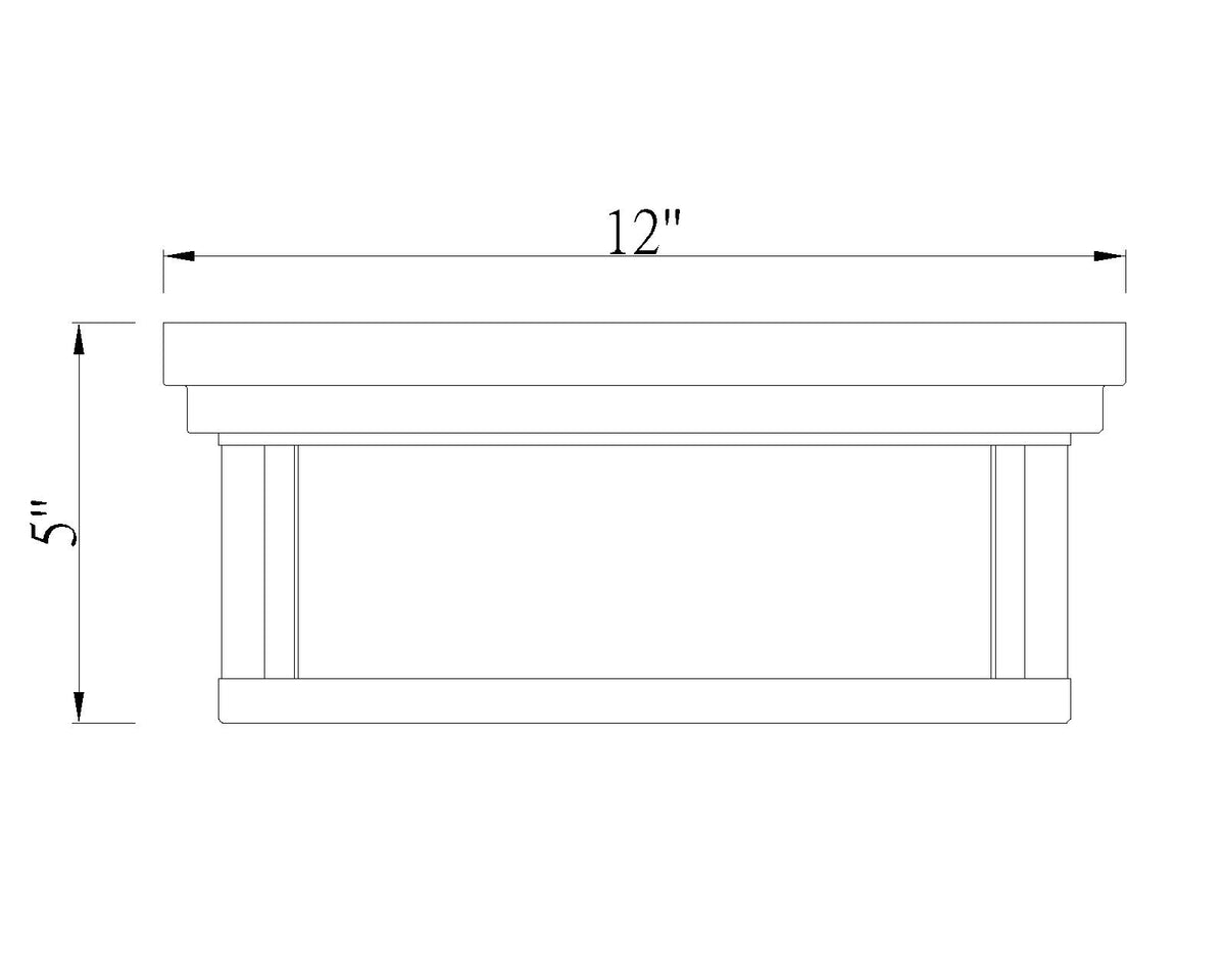 Willow 2 Light Flush Mount