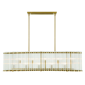 Glasbury 10-Light 52" Linear Chandelier