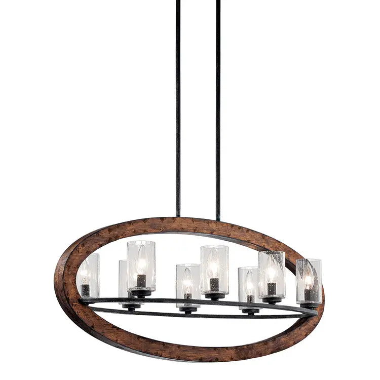 Grand Bank Linear Chandelier 8Lt