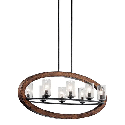Grand Bank Linear Chandelier 8Lt