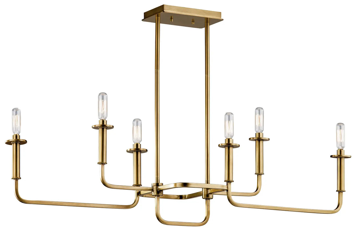 Alden Linear Chandelier 6Lt