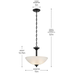 Jolie Pendant/Semi Flush 2Lt